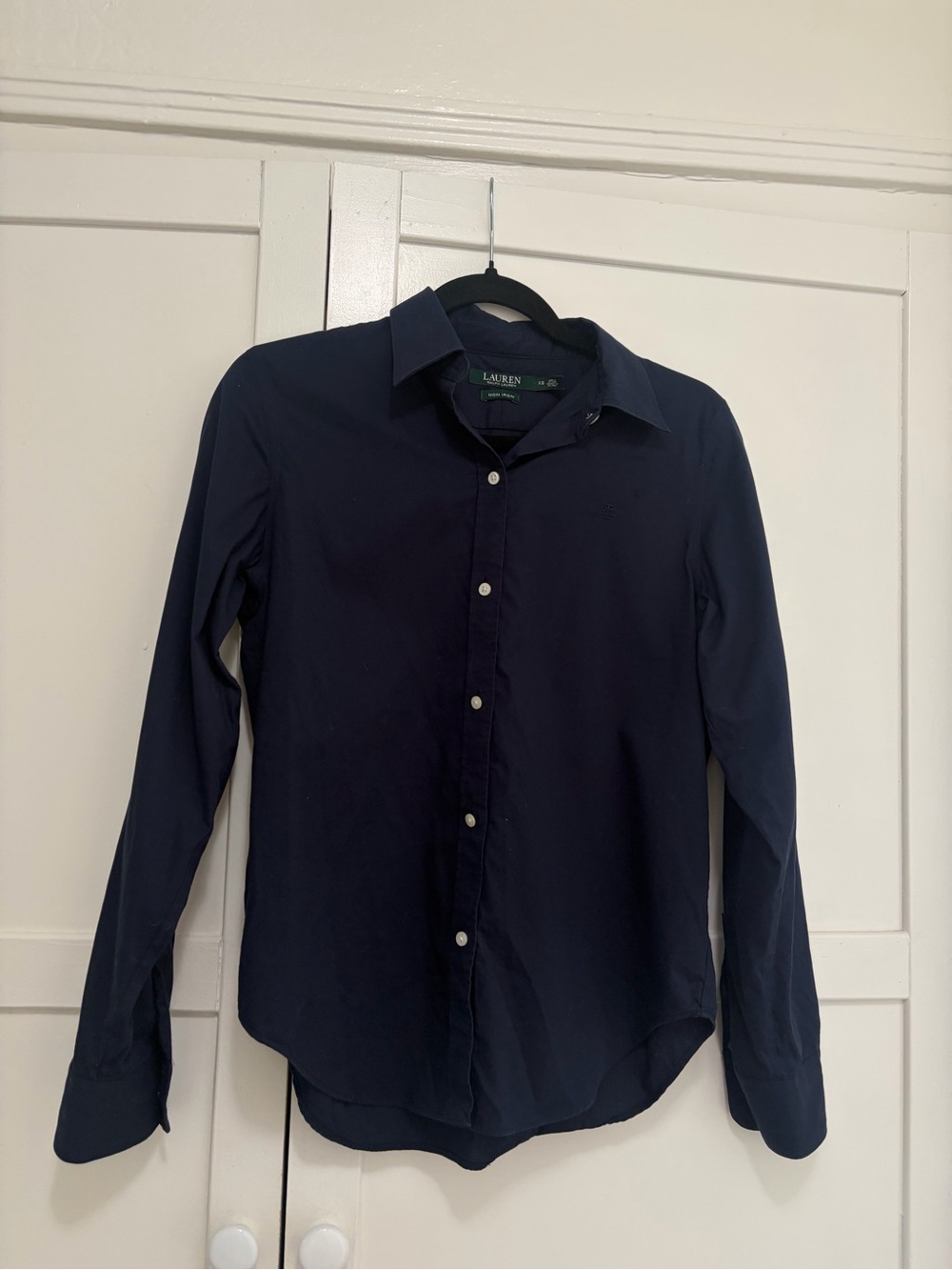 Lauren Ralph Lauren Navy Classic Workwear Button-Down Shirt - Women’s XS
